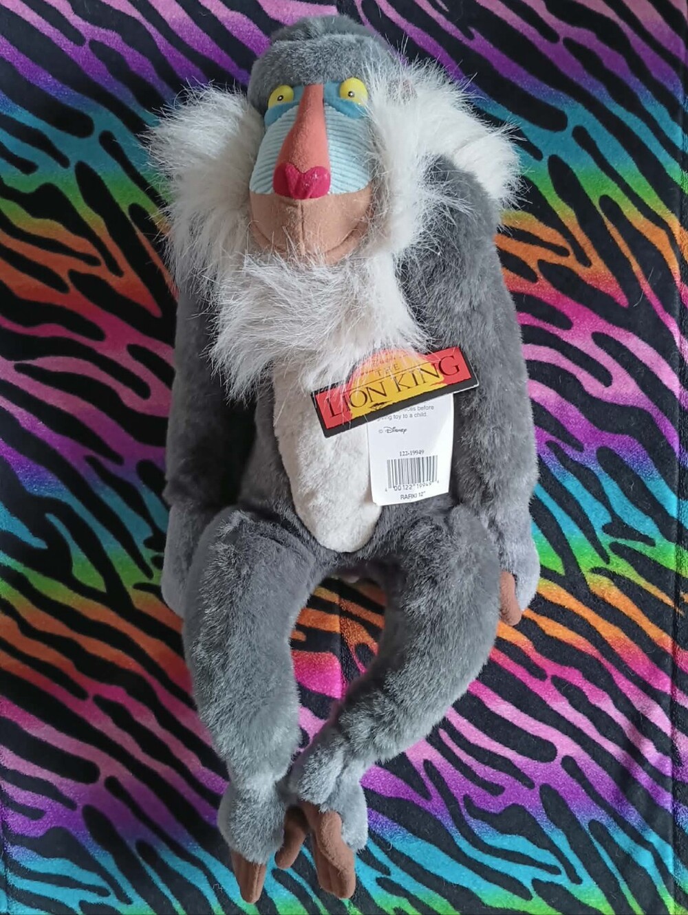 🖤 NWT Vintage 1994 Rafiki The Lion King 12" Plush Disney World Stuffed Animal